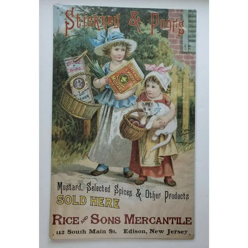 GIANT Stickney&Poors Ohio Wholesale Inc.15‎ x 24 Rustic Retro Metal Signs 28347